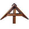 Gulches Rustic Wooden Wishing Well Planter Outdoor Home D¨¦cor for Patio, Garden, Yard w/Hanging Bucket ,20in - 4 of 4