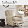 Theresa Transitional Style Upholstery Genuine Leather Recliner with Nailhead Trim for Living Room and Bedroom| ART OF LIVING DESIGNS - 4 of 4