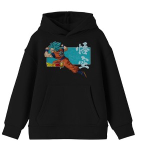 Dragon Ball Super Super Saiyan God Goku Boy's Black Sweatshirt - 1 of 2