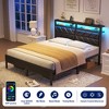 Greenstell  Bed Frame with Upholstered  Storage Headboard & Charging Station - 4 of 4