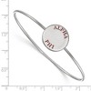 Black Bow Jewelry Sterling Silver Alpha Phi Greek Life Bangle Bracelet 7 Inch - 2 of 3