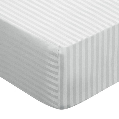 Piccocasa 100gsm Microfiber Striped Bed Fitted Sheet 16 Inch Deep ...