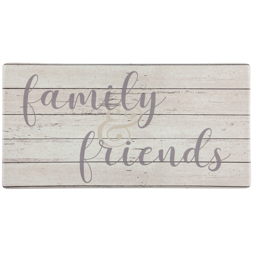 39" x 20" PVC Friends and Family Anti-Fatigue Kitchen Floor Mat - J&V Textiles: Indoor/Outdoor Medium Pile Rug