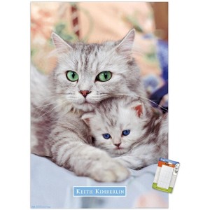 Trends International Keith Kimberlin - Momma and Kitten Unframed Wall Poster Prints - 1 of 4