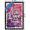 Trends International Flowers May Fade - Love Stands Forever Framed Wall Poster Prints - 3 of 4