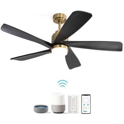 Sofucor 52'' Ceiling Fan with Light and Remote Control for Indoor/Outdoor