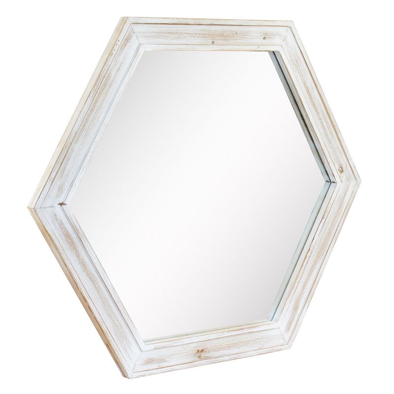 Wooden Hexagon Decorative Wall Mirror - Stonebriar Collection, 2 of 8