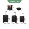 5 Piece Luggage Sets, Hardside Expandable Suitcase Set, TSA Lock & Double Spinner Wheels, ABS Lightweight Luggage W/ Telescoping Handle - 2 of 4