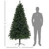 NicBex 9ft Artificial Christmas Tree Hinged Full Tree with 2132 Branch Tips and Steel Base for Home Office - 2 of 4