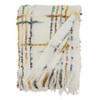 Saro Lifestyle Cozy Crosshatch Knit Fringed Throw, Multicolored, 50"x60" - 2 of 3