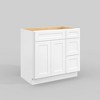 LOVMOR in Plywood Bath Vanity Cabinet with 3 Drawers without Top for Kitchen, Bathroom, Living Room - 2 of 4