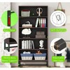 Gulches 0.8" 5-Tier Bookshelf, Large Storage Organizer Shelves for Bedroom Display - 3 of 4