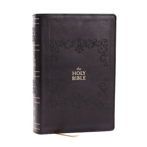 NKJV Bible: Personal Size Giant Print, Black Leathersoft, Holy Bible, Red Letter, Comfort Print: New King James Version - by  Thomas Nelson - image 1 of 1