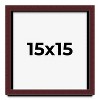 PosterPalooza | Square Shadow Box 1.5" Depth Brown Picture Frame - UV Acrylic, Backing, Hanging Hardware - 2 of 4