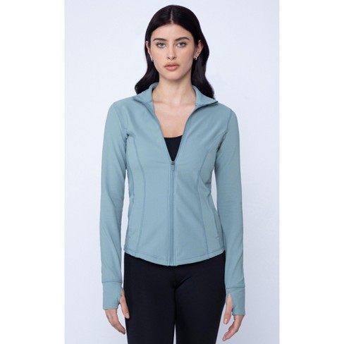 90 Degree By Reflex Womens Interlink Ribbed Half Zip Long Sleeve Crop Top  Jacket : : Clothing, Shoes & Accessories