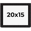 PosterPalooza | Modern Shadow Box 1" Depth Black Picture Frame - UV Acrylic, Backing Board, Hanging Hardware - 2 of 4
