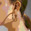 Hollywood Sensation Bold and Beautiful Hoop Earrings - 4 of 4