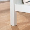 Cottage Road Entryway Bench Hall Tree Soft White - Sauder: Modern Laminated Organizer with Metal Hooks - 2 of 4
