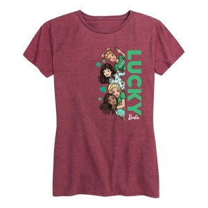 Women's - Barbie - St. Patrick's Day Lucky Short Sleeve Graphic T-Shirt - 1 of 4