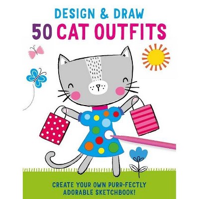 Design and Draw 50 Cat Outfits - (Iseek) by  Insight Kids (Paperback)