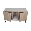 VisioGear Modern Wooden Cat House with Scratching Mat, Indoor Cat House for Large Cats, Brown, 47.64"*21.46"*25.98" - 2 of 4
