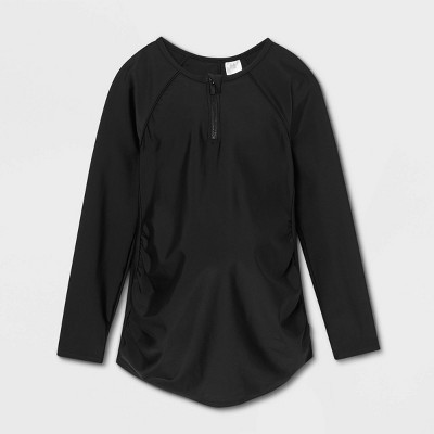 Raglan Long Sleeve Rash Guard Maternity Top - Isabel Maternity By