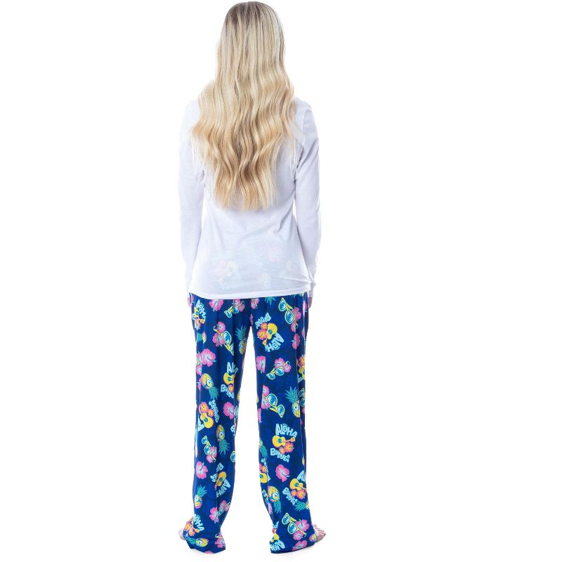 Despicable Me Womens' Minions Aloha Buddies Sleep Pajama Pants Blue, 3 of 4