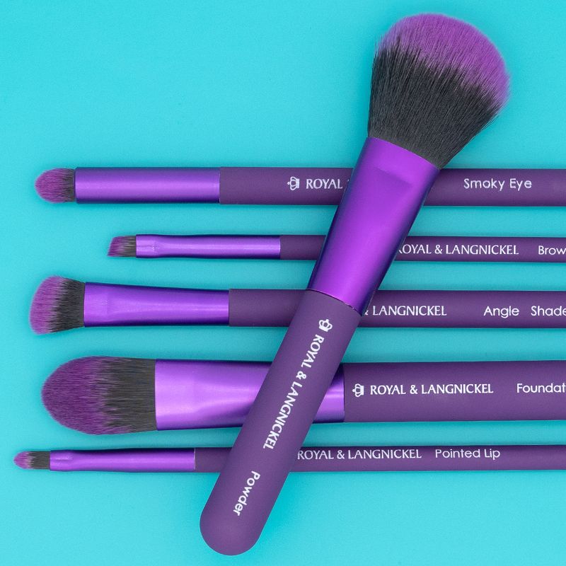 MODA Brush Total Face 7pc Travel Sized Flip Kit Makeup Brush Set, Includes Powder, Foundation, and Smoky Eye Makeup Brushes, 4 of 7