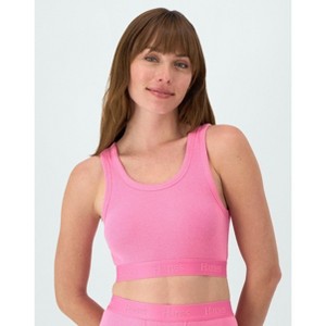 Hanes Originals Women's SuperSoft Comfywear Rib Banded Crop Top - 1 of 1