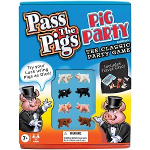 Winning Moves Pass The Pigs: Pig Party Edition, pigs as dice, up to 4 players can play at once, hilarious fun, ages 7+ - 1 of 2