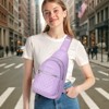 Unique Bargains PU Leather Adjustable Strap Lightweight Sling Bag 7.3" x 13.7" - 2 of 4