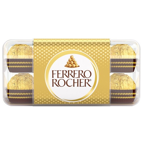 Ferrero Rocher Fine Hazelnut Chocolates - 7oz/16ct