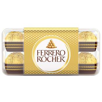 Ferrero Rocher Fine Hazelnut Chocolate Candy - 7oz/16ct