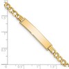 Black Bow Jewelry 14k Yellow Gold 4.75mm Hollow Curb Link I.D. Bracelet - 7 Inch - 3 of 4