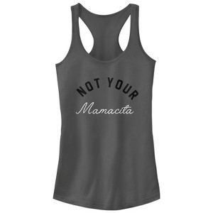 Juniors Womens CHIN UP Not Your Mamacita Racerback Tank Top - 1 of 3