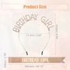 Unique Bargains Birthday Sash Headband Rose Gold Tone White - 4 of 4