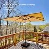 PURPLE LEAF Patio Umbrella Outdoor Table Umbrella Aluminum Frame Market Umbrella Sun Umbrella with 8 Sturdy Ribs - 2 of 4