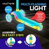 Lifemaster 3-Wheel Kids Scooter with Multi-Color Lights on Deck & Wheels – 5-Height Adjustable Handlebar, Child Safety Certified, Boys & Girls Ages 3+ - 3 of 4