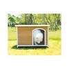LAOTIES 26" Outdoor Wooden Dog House,Weatherproof Pet Shelter With Elevated Floor,Adjustable Plastic Feet,For Small And Medium Dogs - 3 of 4