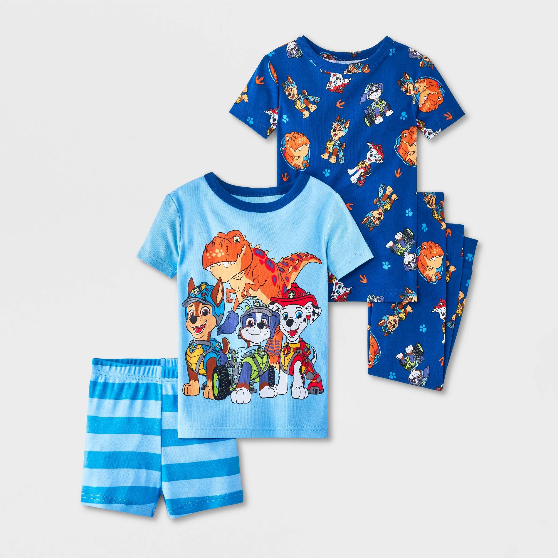 Baby & Toddler Boys' 4pc PAW Patrol Cotton Snug Fit Pajama Set - Blue