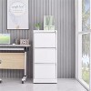 3/4 Drawer File Cabinets with Lock, Metal Filing Cabinet for Home Office, Storage Cabinet Commercial Drawer Cabinets for Legal/Letter/a4/f4 Files - 4 of 4