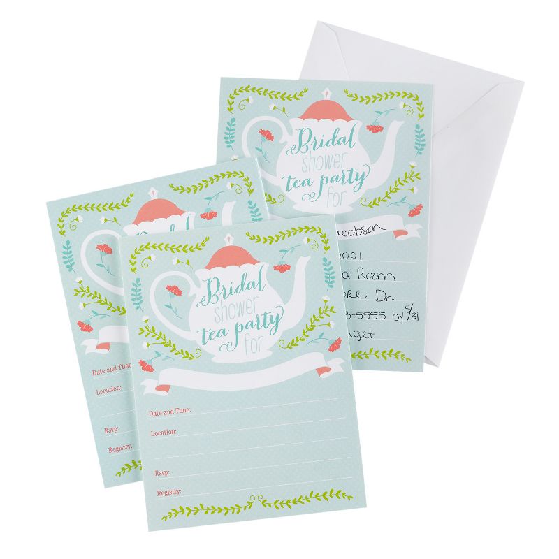 25ct Tea Time Bridal Shower Invitations, 1 of 2