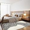 Washable Runner Rug Black and White Stripe Non Slip Low Pile Hallway Carpet Thin Modern Floor Mat for Entryway Kitchen Bathroom - 2 of 4