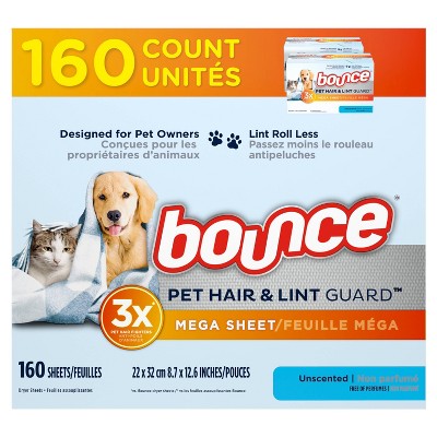Bounce Dryer Sheets and Balls Bounce Pet - 160ct