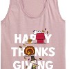 Women's - Peanuts - Happy Thanksgiving Icons Graphic Racerback Tank - 2 of 4