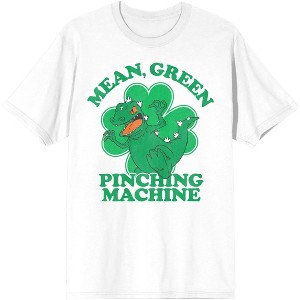 Rugrats Cartoon Mean Green Pinching Machine Mens White Graphic Tee Shirt - 1 of 2