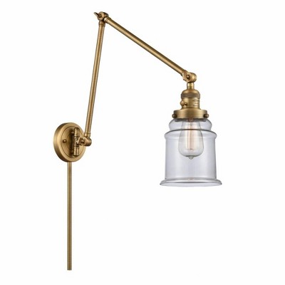 Canton - 1 Light Double Extension Swing Arm Wall Sconce In Industrial Style-30 Inches Tall and 6 Inches Wide