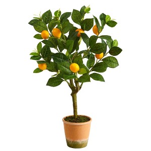 Nearly Natural 24-in Lemon Artificial Tree - 1 of 4