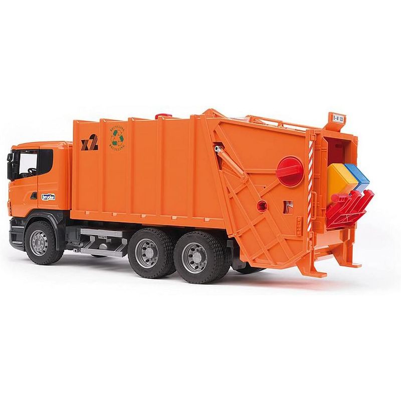 Bruder 03560 SCANIA R-Series Garbage Truck (Orange), 4 of 6