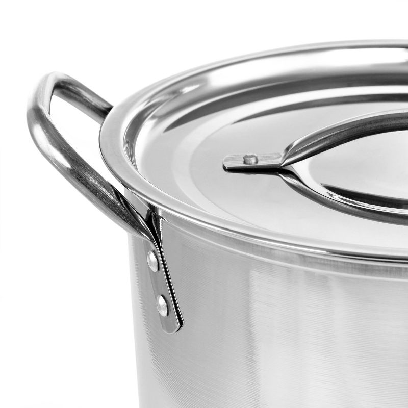 Gibson Everyday Whittington 8 Quart Stainless Steel Stock Pot with Lid, 5 of 7